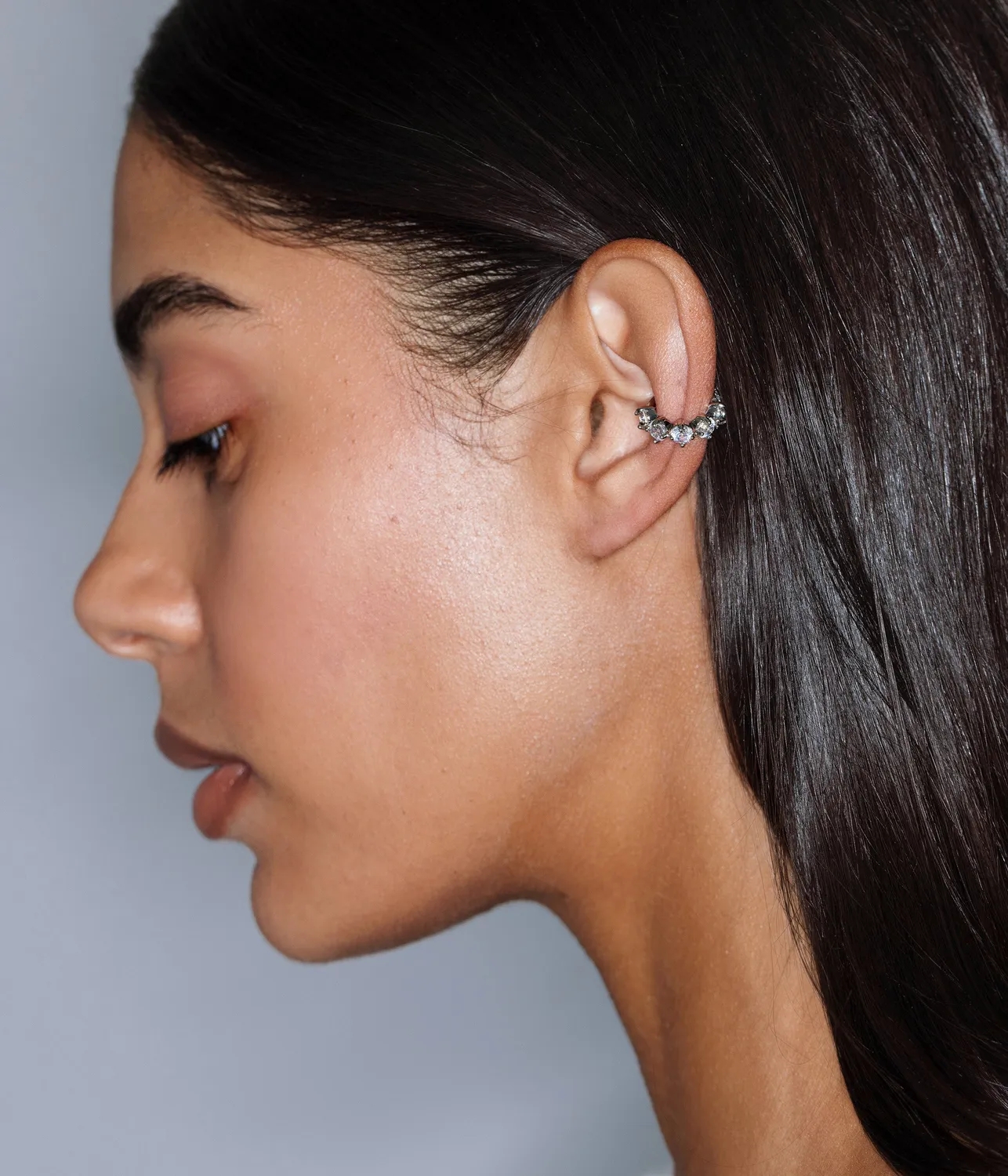 Loren Hope Aura ear cuff crystal gull
