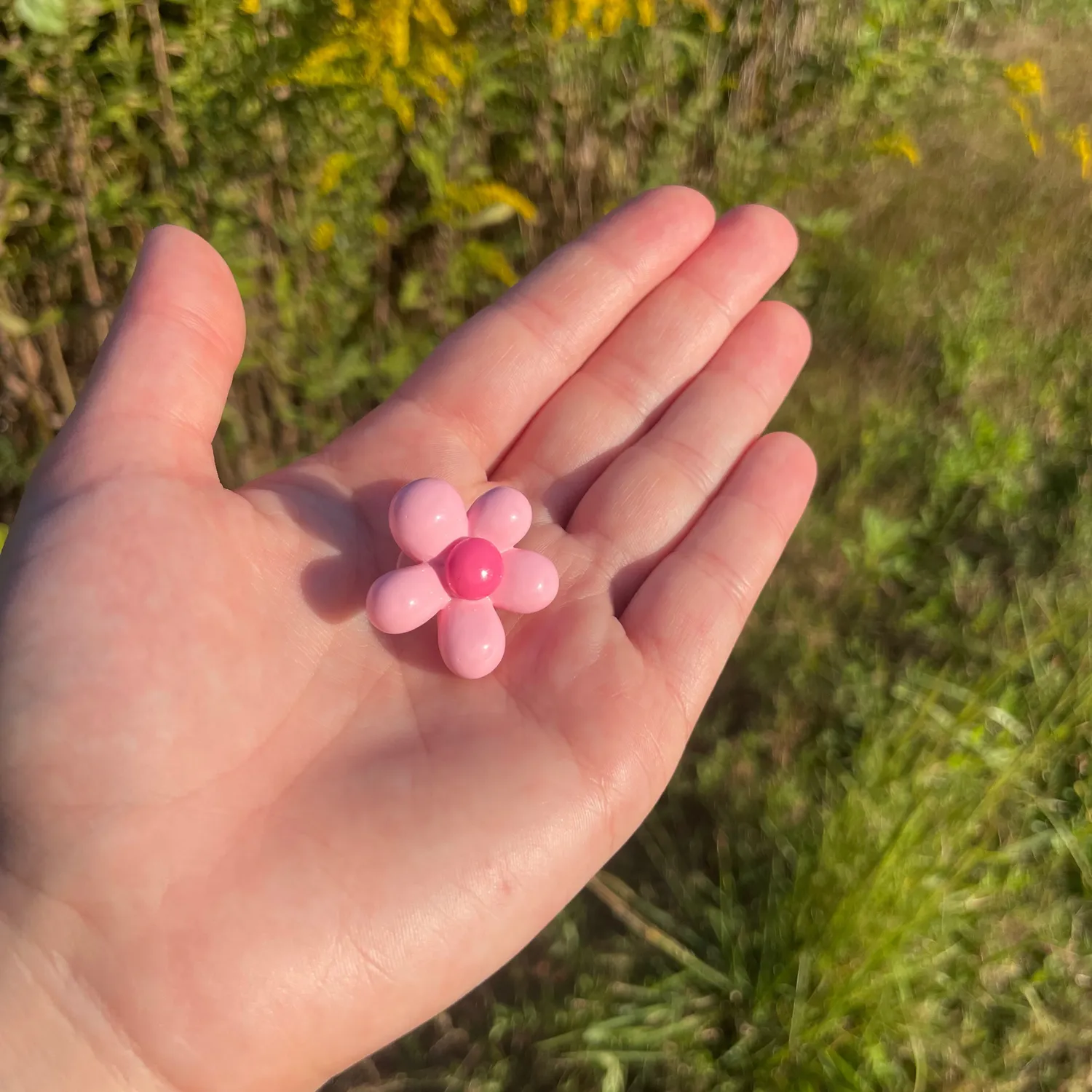 MiniKitty Flower Croc Charms blomst liten hvit