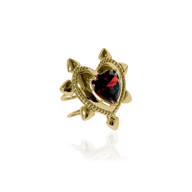 IOAKU Love Armor Multi ring gull messing justerbar
