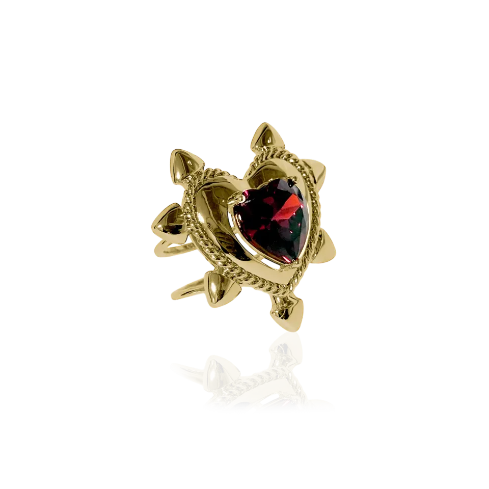 IOAKU Love Armor Multi ring gull messing justerbar