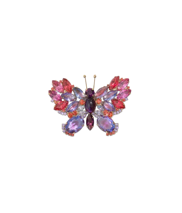 Loren Hope Butterfly brosje safir liten