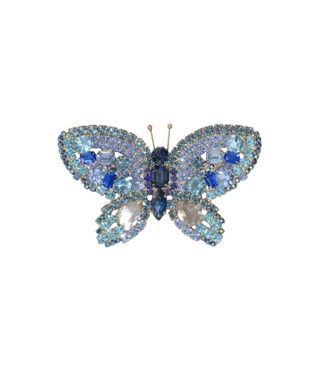 Loren Hope Butterfly Large brosje Smoked Sapphire