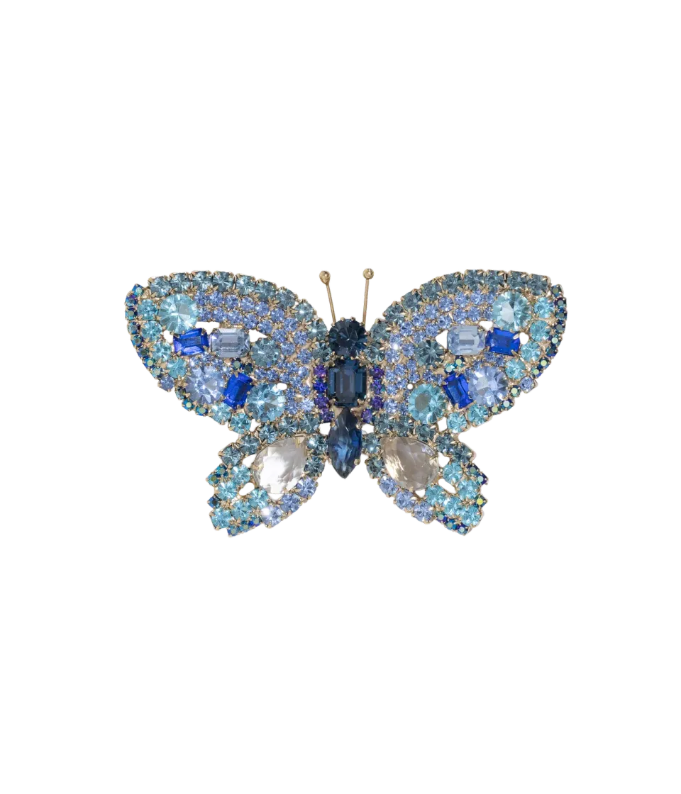 Loren Hope Butterfly Large brosje Smoked Sapphire