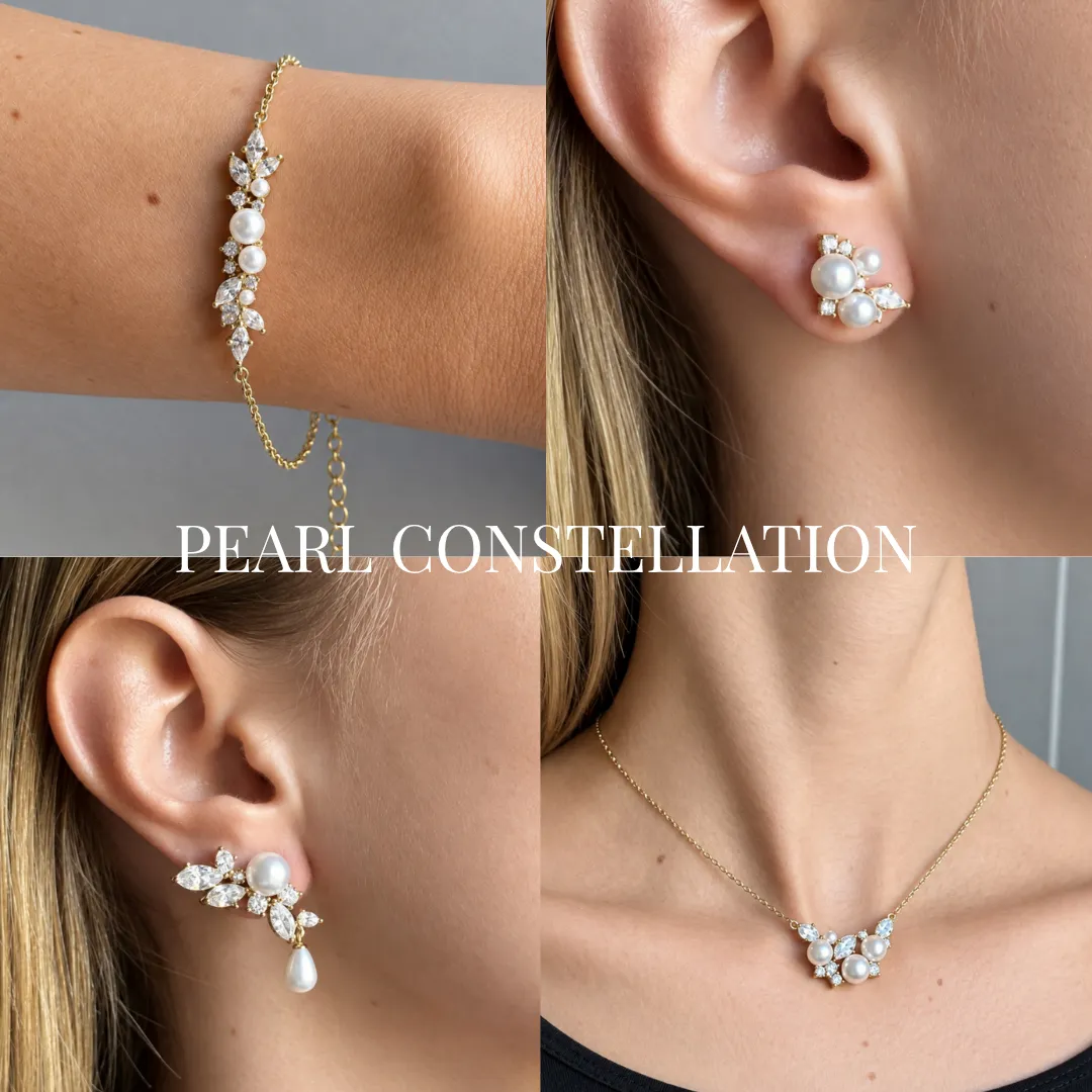 IOAKU Pearl Constellation adventskalender gull 4 deler