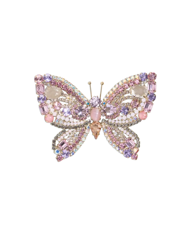Loren Hope Butterfly Large brosje Light Rose unik
