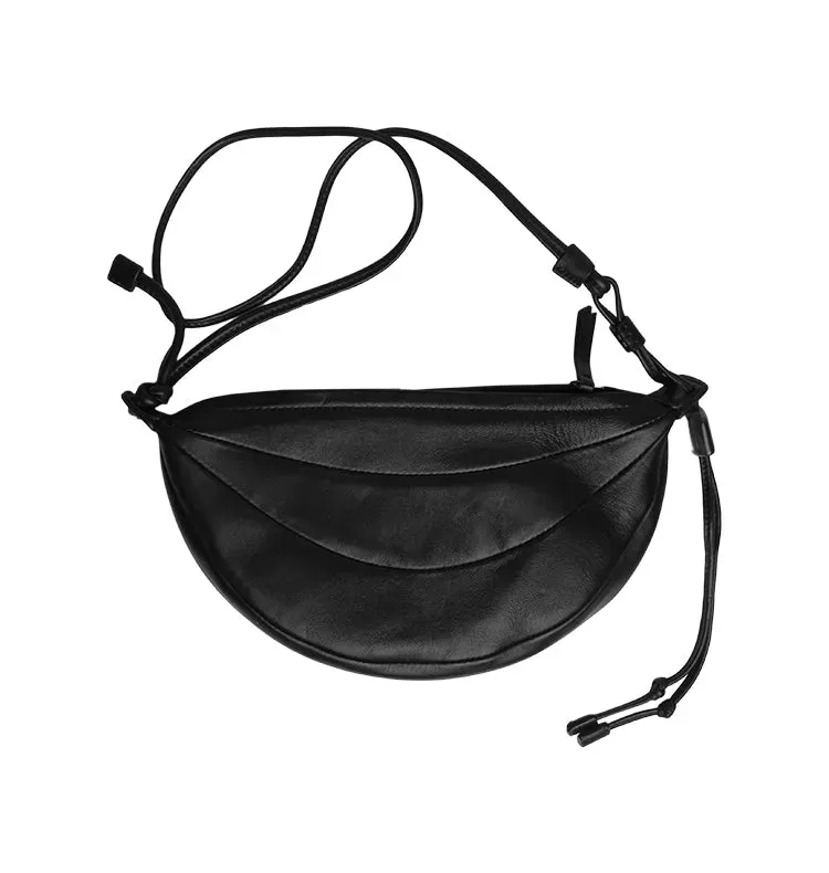 Wos Zoba Mini håndveske svart skinn 30 cm
