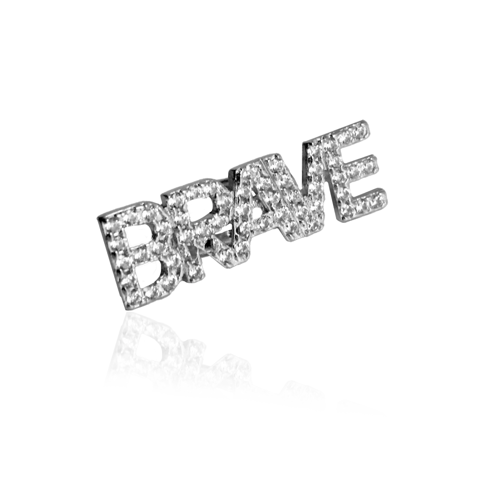 IOAKU Statement Sparkle BRAVE ring gull justerbar