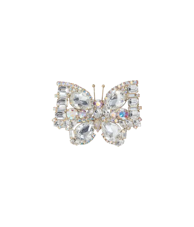 Loren Hope Medium Butterfly brosje krystall 14,6 cm