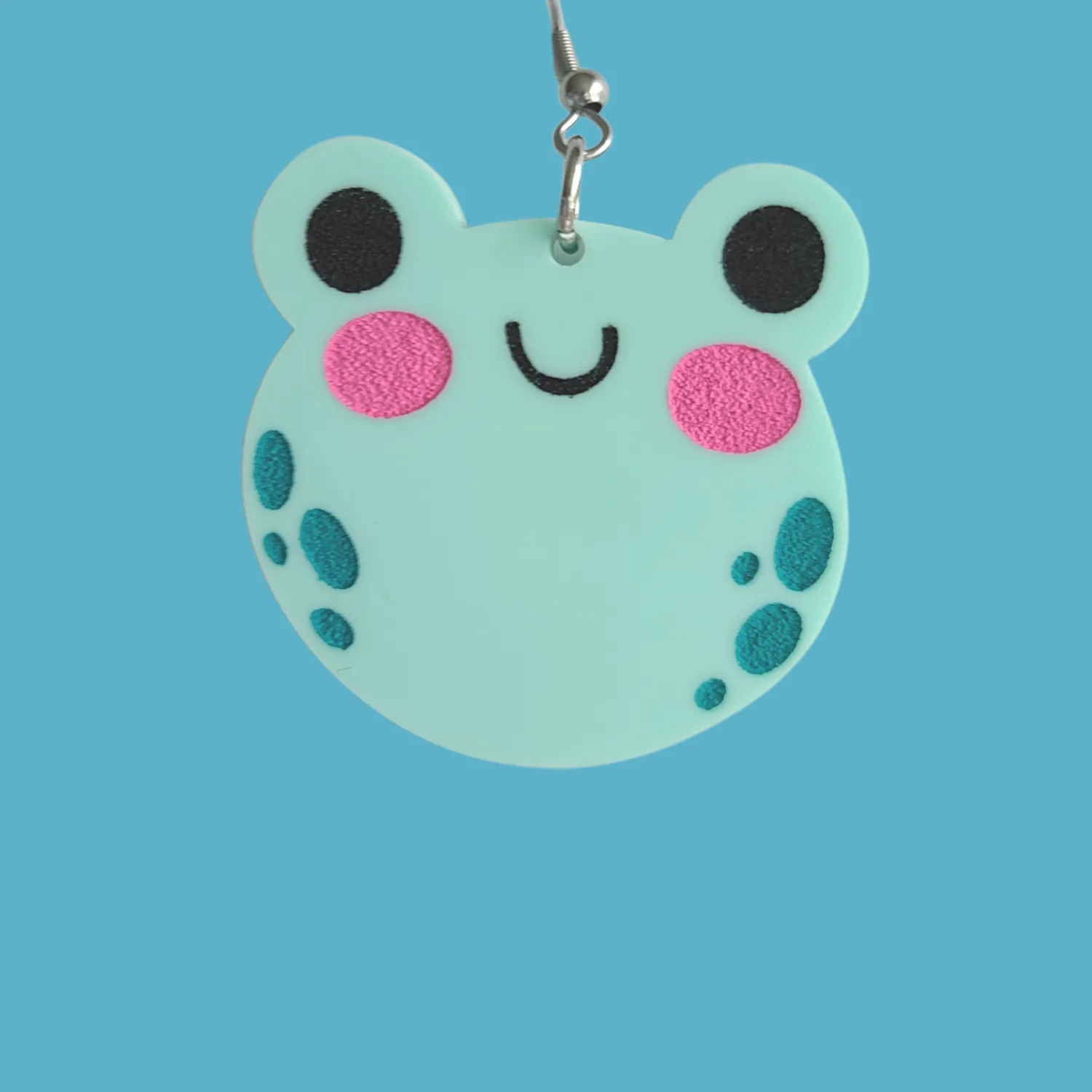 MiniKitty Cutie Frogs øredobb laserskåret lett