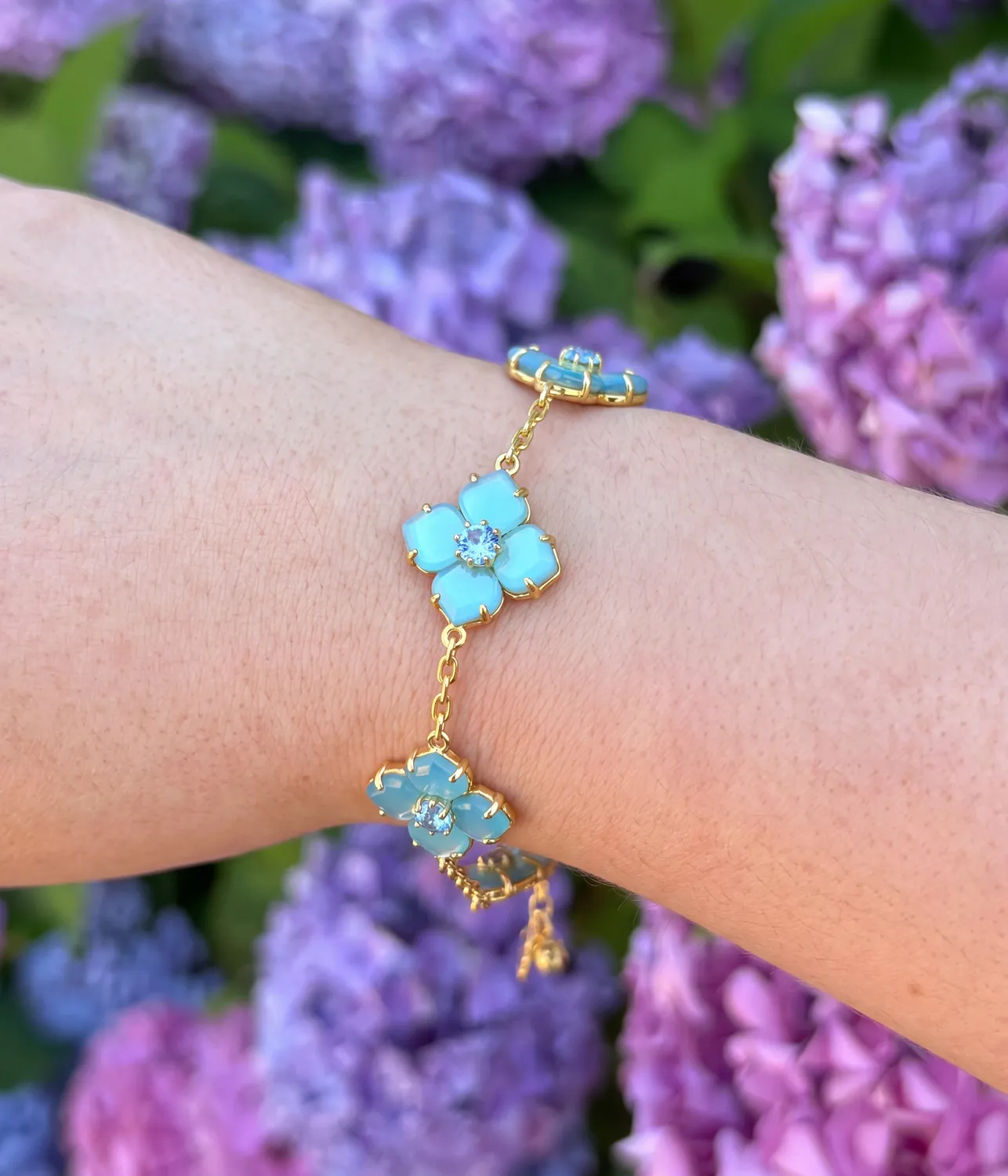 Loren Hope Hydrangea Hydrangea armbånd aqua blomst