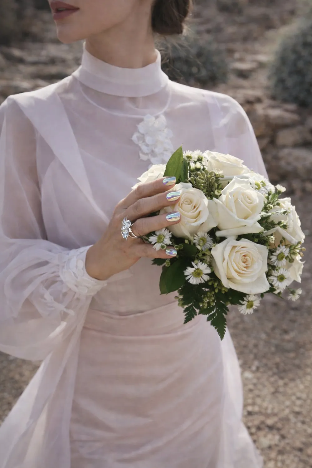 IOAKU La Fleur ring gull str 7 vanntett