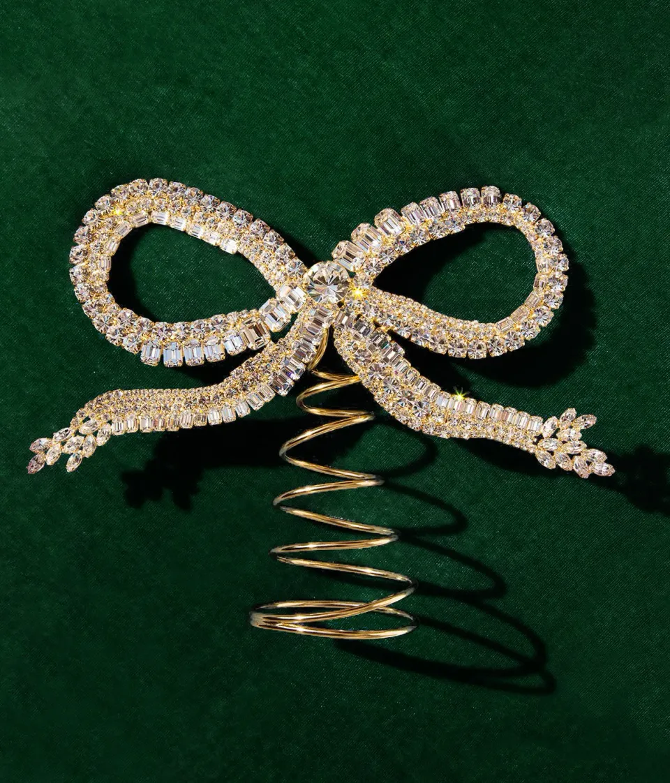Loren Hope Debutante Bow tretopp Crystal gull