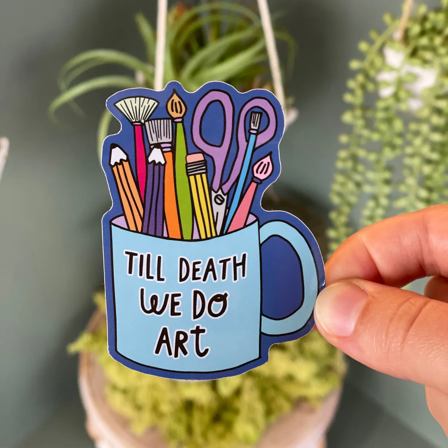 MiniKitty Til Death We Do Art klistremerke vinyl 7,6 cm
